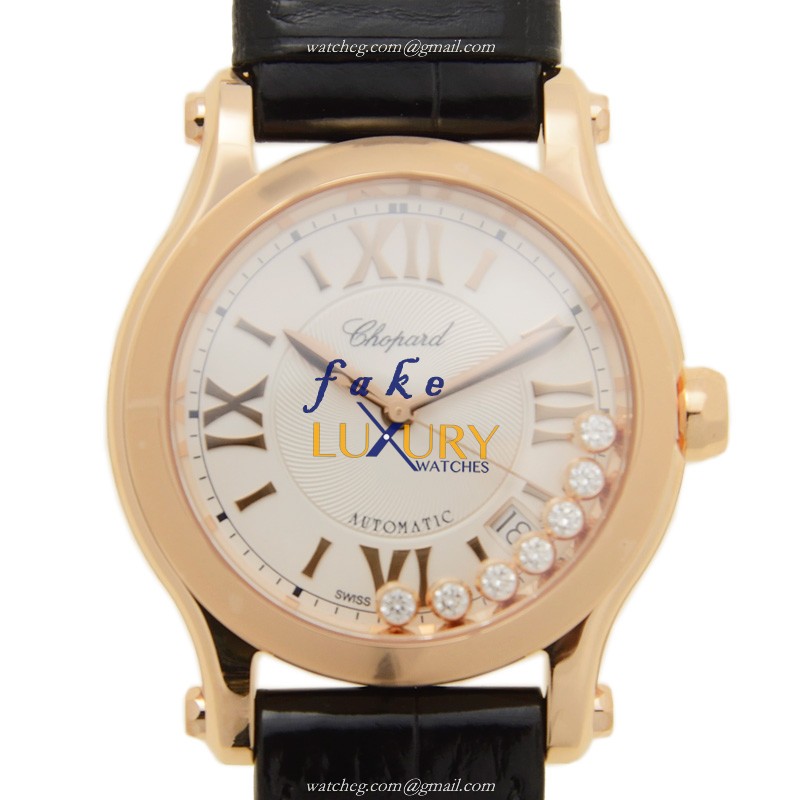 Chopard 274808-5001 HAPPY SPORT Automatic 18kt Rose Gold - Replica Watch - 15202ST.OO.1240ST.01 - Luxury Replica Watch