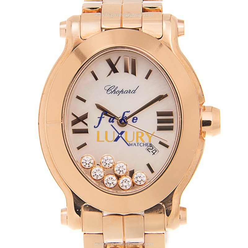 Chopard 275350-5007 Happy Sport Quartz 18kt Rose Gold Replica Watch - Luxury Swiss Clone - Luxury Replica Watch