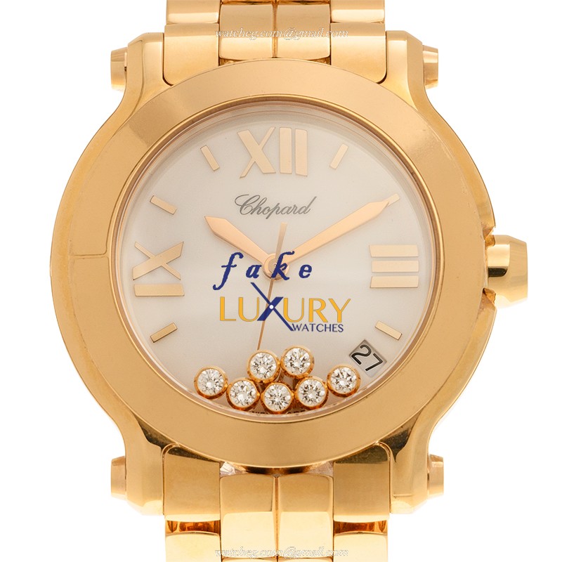 - 277472-5001 CHOP Happy Sport Quartz 18kt Rose Gold Replica Watch - Luxury Replica Watch