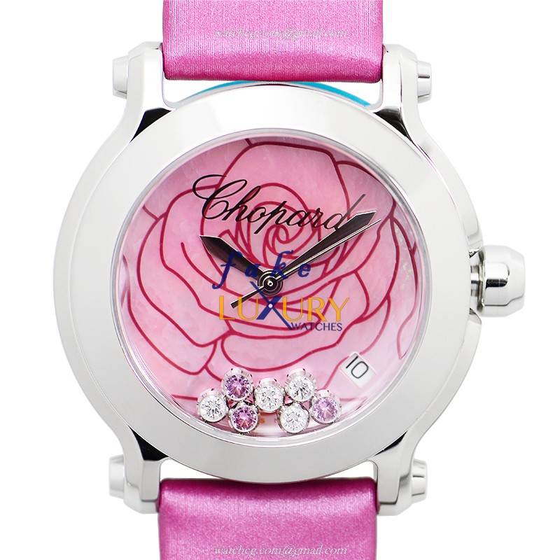 Chopard 278475-3029 Happy Sport Quartz - Pink Dial - Mother of Pearl - 36mm Steel Case Replica Watch - Luxury Replica Watch