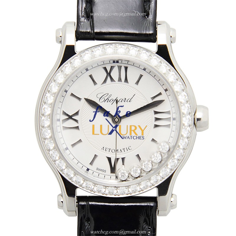 Chopard 278573-3003 Happy Sport | Automatic Stainless Steel | Diamond bezel Replica Watch - Luxury Replica Watch