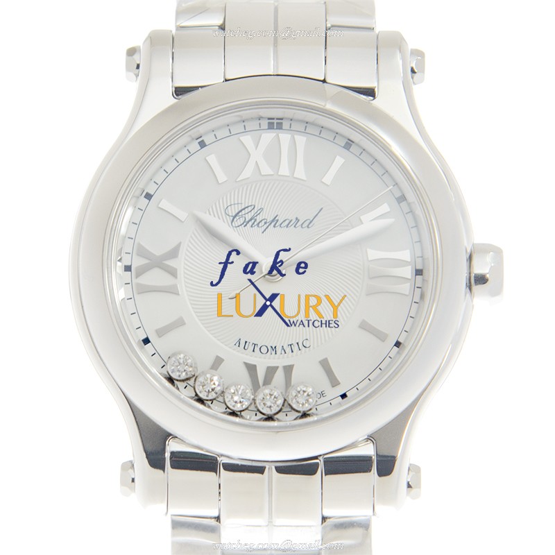 Chopard Happy Sport 278573-3012 Replica Watch, Automatic Movement, Silver Dial, Steel Case - Luxury Replica Watch