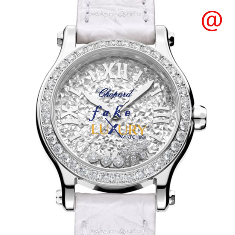 Chopard 278573-3023 Happy Sport Auto Stainless Steel & Diamond Bezel Replica Watch - Luxury Replica Watch