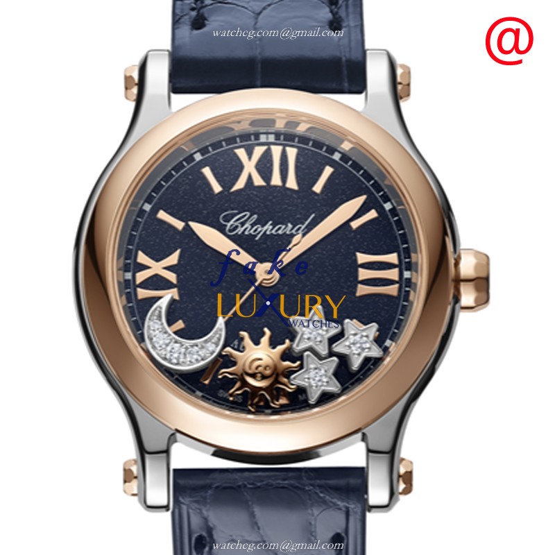 Chopard 278573-6027 HAPPY SPORT Automatic 18kt Rose Gold & Steel | Replica Watch - Luxury Replica Watch