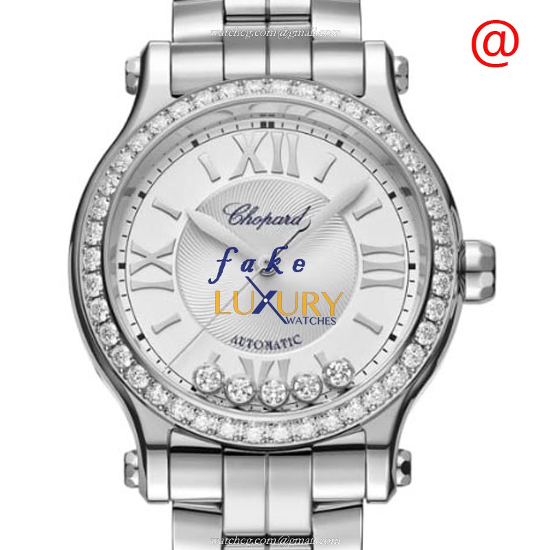 Chopard 278608-3004 Happy Sport - Replica Watch - Automatic - Silver Dial - Steel & Diamonds Case - Luxury Replica Watch