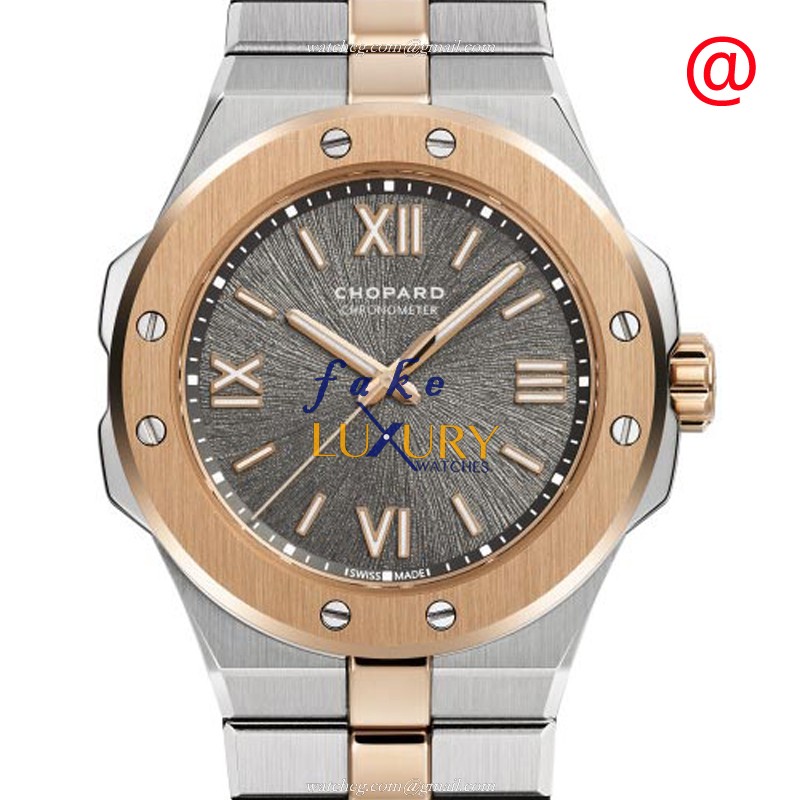 Chopard 298601-6001 Alpine Eagle Auto 18kt Rose Gold & Steel Case Replica Watch - Luxury Replica Watch