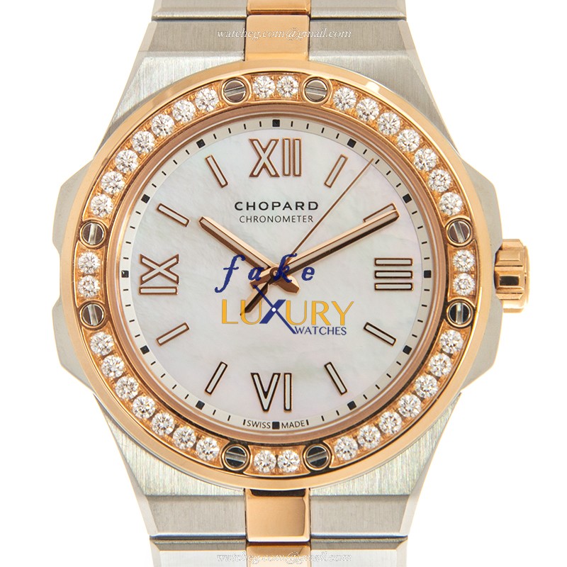 Chopard 298601-6002 ALPINE EAGLE SMALL Automatic 18kt Rose Gold & Diamonds Replica Watch | 1KG Net - Luxury Replica Watch