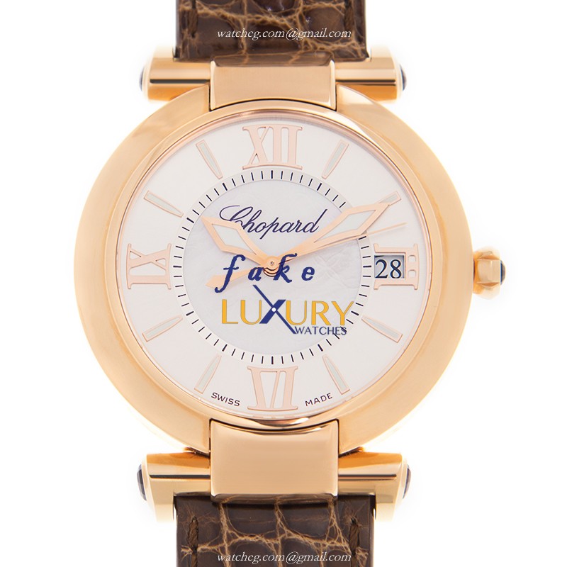 -384241-5001ST.OO.1240ST.01 - Chopard IMPERIALE Automatic 18kt Rose Gold Replica Watch - White - Luxury Replica Watch