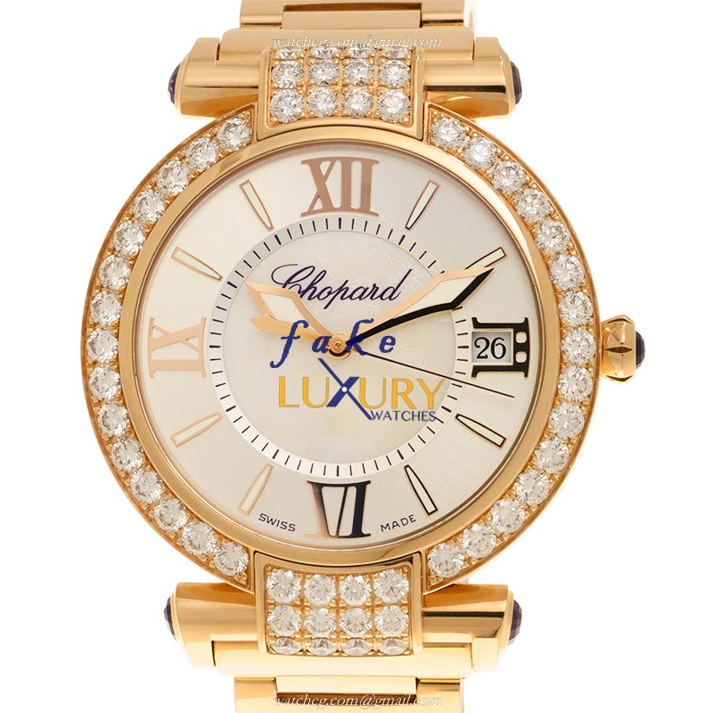 Chopard 384241-5004 IMPERIALE Auto 18kt Rose Gold Diamond Bezel Replica Watch - Luxury Replica Watch