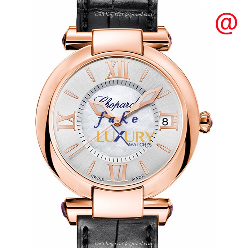 Chopard 384822-5001 IMPERIALE Automatic 18kt Rose Gold Replica Watch, Swiss Movement, Silver Dial - Luxury Replica Watch