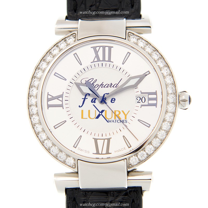 Chopard 388532-3003 IMPERIALE Quartz Replica Watch, Stainless Steel & Diamond Bezel, White Dial - Luxury Replica Watch