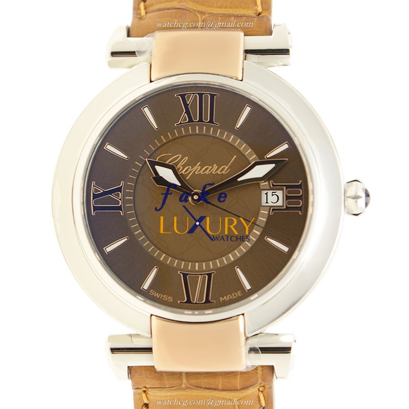 Chopard IMPERIALE Quartz Stainless Steel Replica Watch 388532-6011 Brown Dial Alligator Strap - Luxury Replica Watch