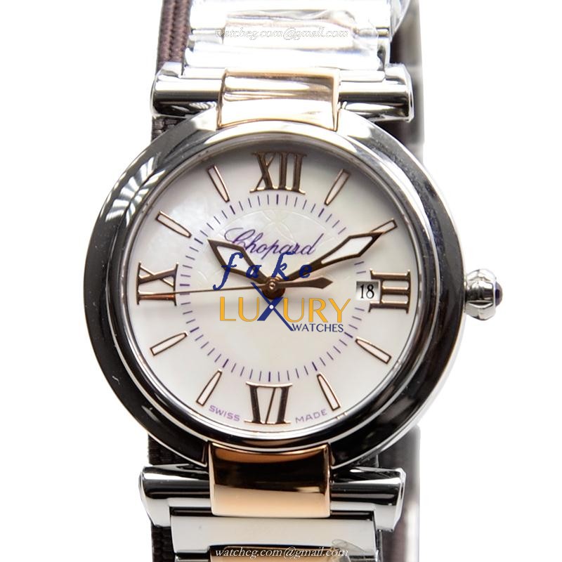 - CHOP388541-6002 IMPERIALE Quartz Replica Watch - 18kt Rose Gold & Steel Case - White Dial - Luxury Replica Watch