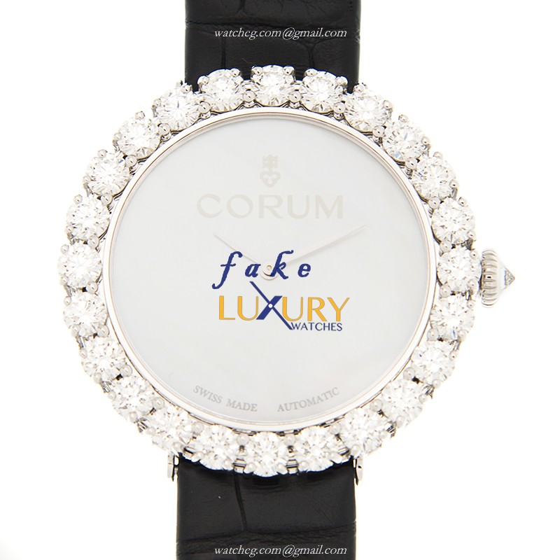 Corum 058.100.69/0001 PN02 Replica Watch, 38mm Automatic, White Mother of Pearl Dial, 18kt Gold & - Luxury Replica Watch