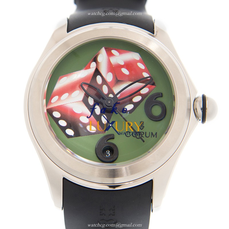Corum Bubble 082.310.20/0371 DI06 Automatic Green Dial Stainless Steel Replica Watch - Luxury Replica Watch
