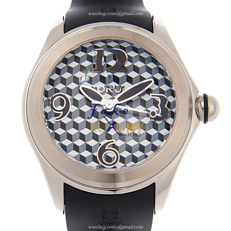 Corum 082.310.20/0371 VA01 Bubble - Replica Watch - Automatic - Steel Case - Black Rubber Strap - Luxury Replica Watch
