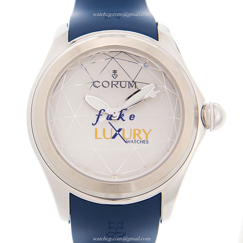 Corum 082.310.20/0373 OR01 Bubble - Replica Watch - Automatic - Steel Case - White Dial - Blue - Luxury Replica Watch