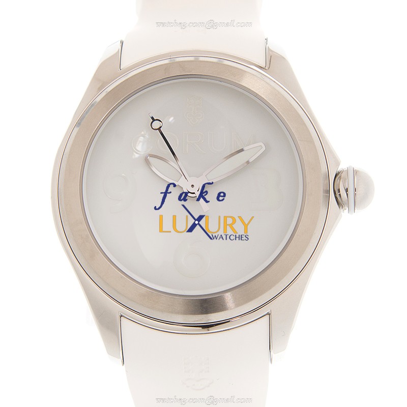 Corum 082.310.20/0379 WW01 Bubble Automatic White Dial Stainless Steel Replica Watch - Luxury Replica Watch