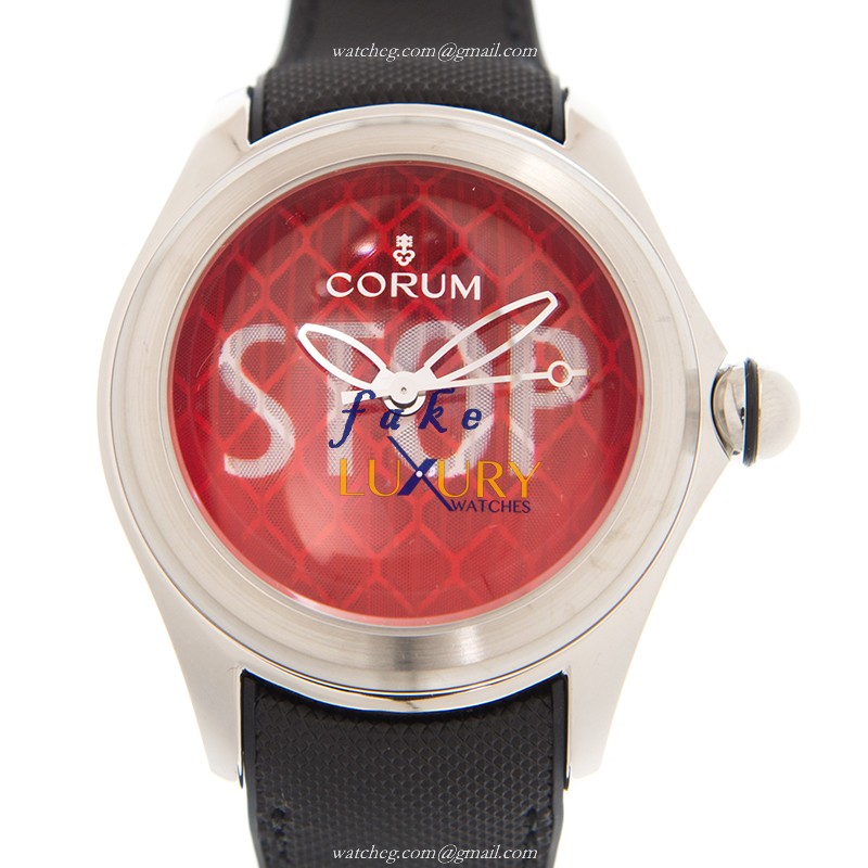 Corum Bubble 082.310.20/0601 ST01 Automatic Stainless Steel Red Dial Replica Watch - Luxury Replica Watch