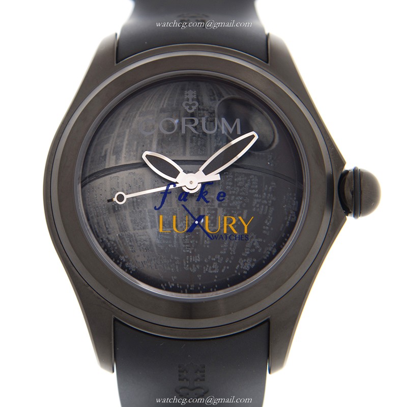 Corum 082.310.98/0371 DS01 BUBBLE Replica Watch With Automatic Movement, Black Dial, Steel Case - Luxury Replica Watch