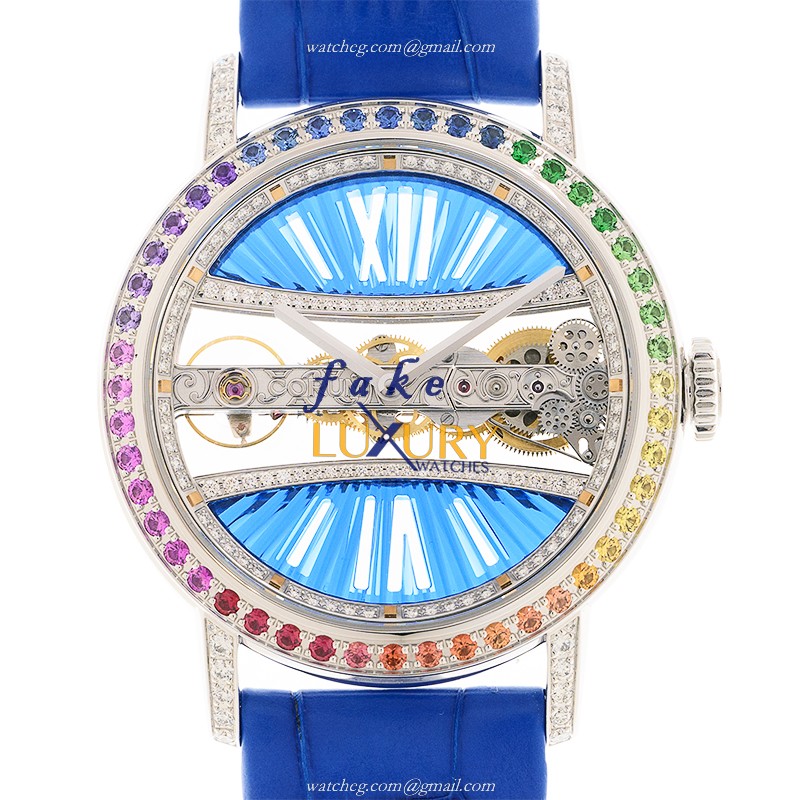 Corum Golden Bridge 113.001.69/0F03 BD91G - Replica Watch - Manual Wind - 18kt White Gold & Diamond - Luxury Replica Watch