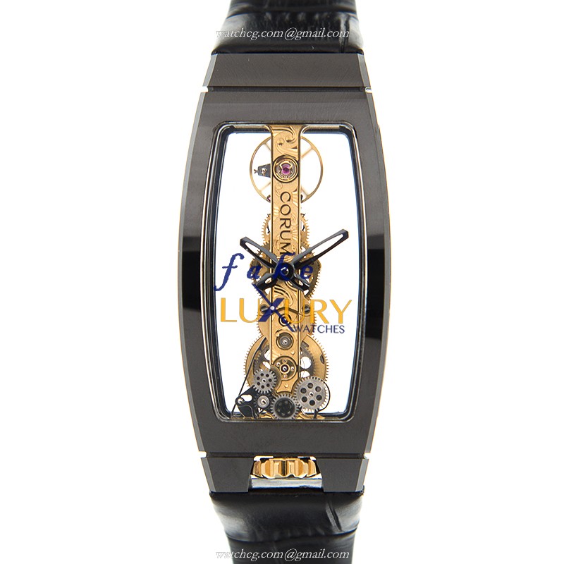Corum Bridge 113.110.15/0001 0000 Automatic Ceramic Transparent Skull Dial Replica Watch - Luxury Replica Watch