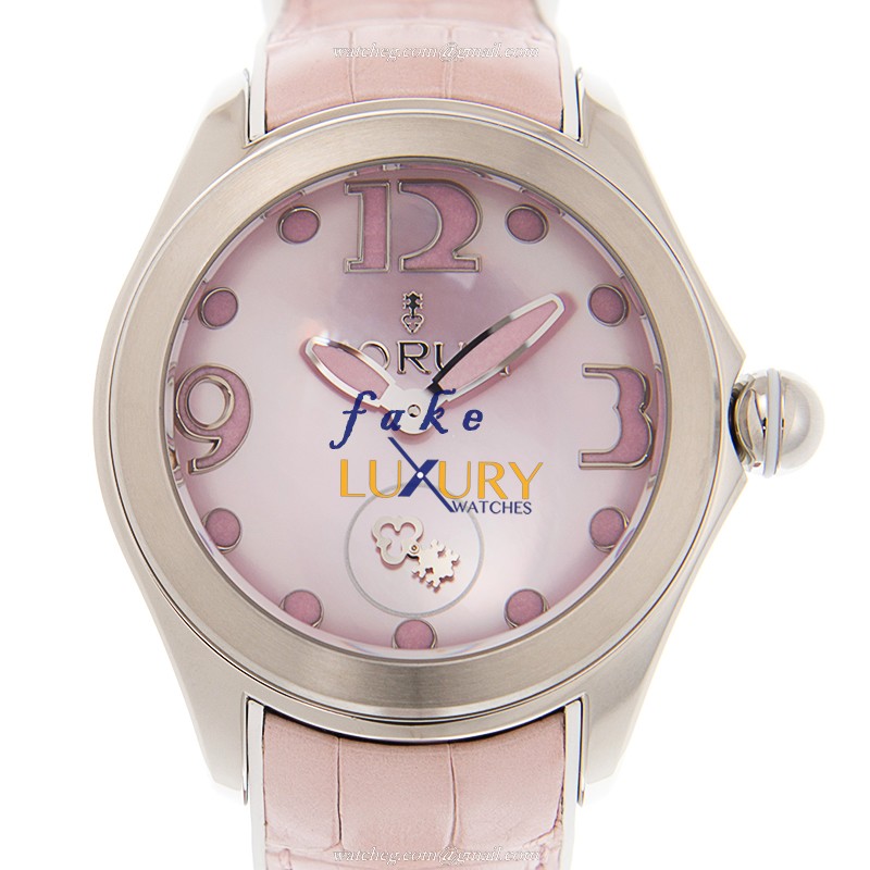 Corum 295.100.20/0088 PN36 Bubble Replica Watch, Automatic, Pink Mother of Pearl Dial, Steel Case - Luxury Replica Watch