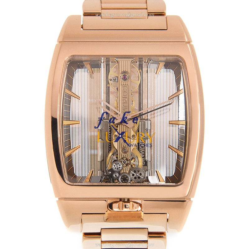 Corum Golden Bridge 313.165.55/V100 GL10R Replica Watch With Automatic Movement, 18kt Rose Gold - Luxury Replica Watch
