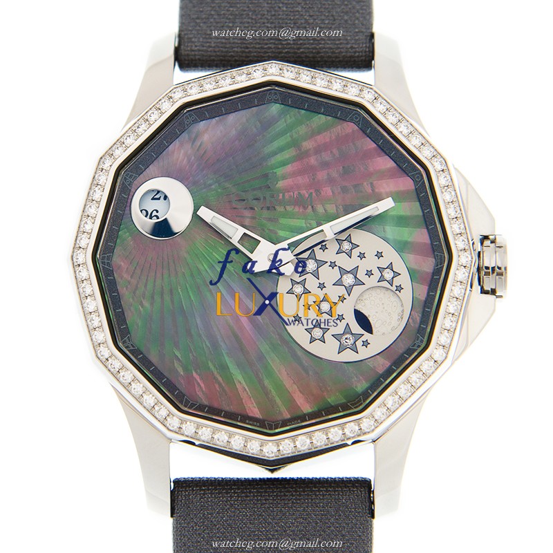 Corum 384.101.47/F149 AN01 Admirals Cup Automatic Gray Dial Satin Strap Replica Watch - Luxury Replica Watch