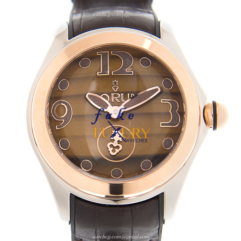Corum 395.100.24/0002 OT01 Replica Watch, Automatic, 42mm, Brown Dial, Rose Gold & Steel Case - Luxury Replica Watch