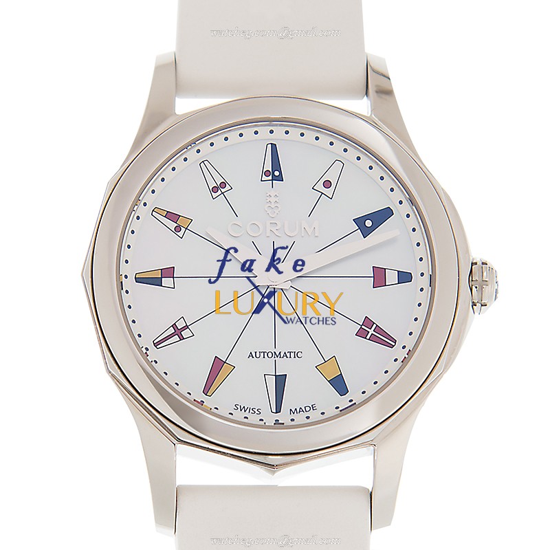 Corum 400.100.20/0379 PN12 Replica Watch With Automatic Movement, White Mother of Pearl Dial, Steel - Luxury Replica Watch