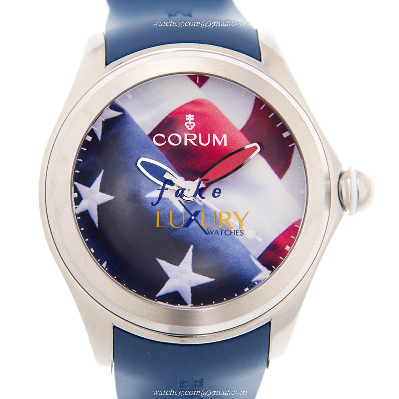 Corum 403.101.04/0373 US01 BUBBLE Automatic Titanium Blue Rubber Replica Watch - Luxury Replica Watch