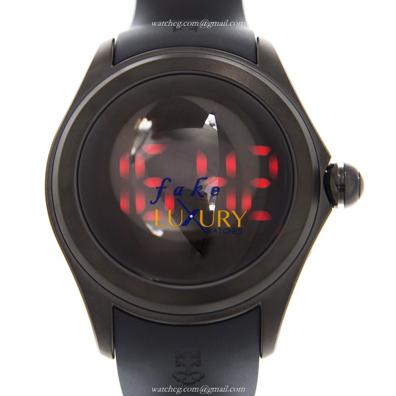 Corum 405.100.98/0371 DI01 Bubble Replica Watch, Quartz Movement, Black Dial, Rubber Strap - Luxury Replica Watch