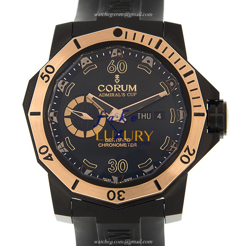 Corum Admirals Cup 947.950.86/0371 AN16 | Automatic Titanium Black Rubber | Replica Watch - Luxury Replica Watch
