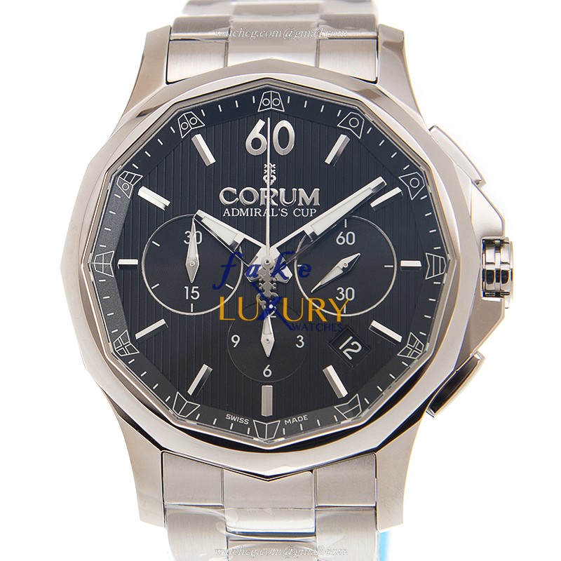 Corum 984.101.20/V705 AN10 Replica Watch, Automatic Movement, Black Dial, Steel Bracelet - Luxury Replica Watch