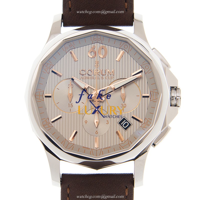 Corum A984/03551 Admirals Cup Automatic Stainless Steel Silver Dial Replica Watch - Luxury Replica Watch