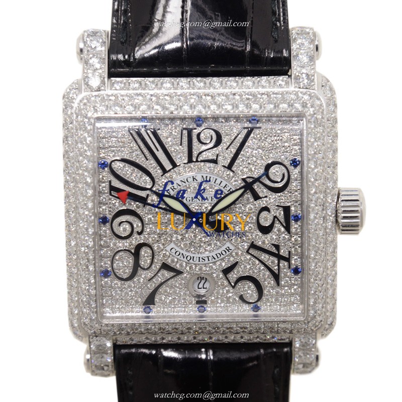 Franck Muller 10000 H SC D CD OG COLOR DREAMS Automatic 18kt White Gold Diamond Replica Watch 10000 - Luxury Replica Watch