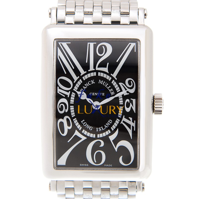Franck Muller 1002 QZ AC - BLACK LONG ISLAND Quartz Stainless Steel Case Replica Watch - Luxury Replica Watch
