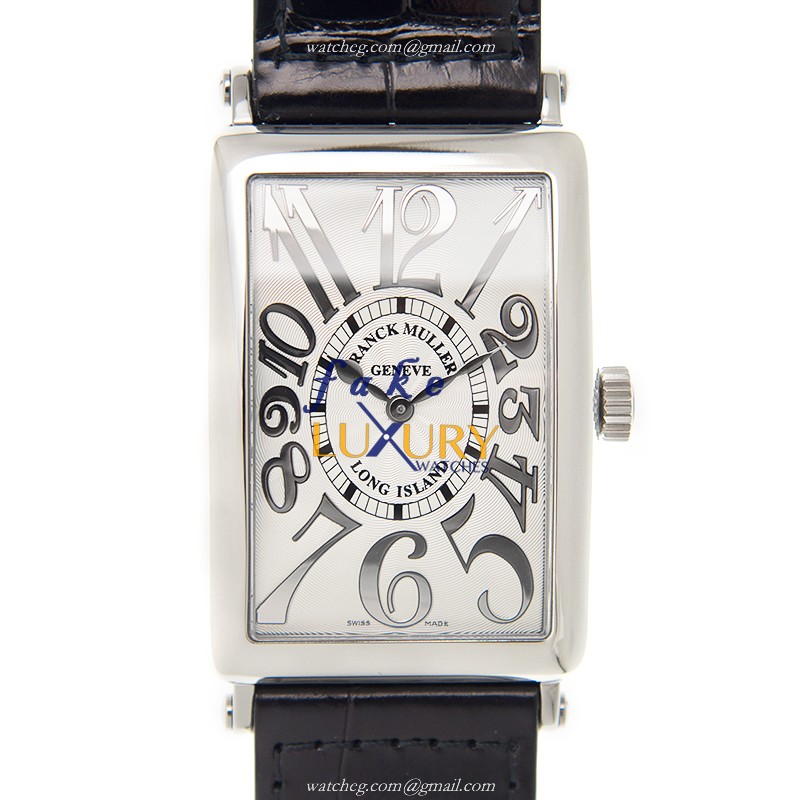 Franck Muller 1002 QZ REL AC Long Island Replica Watch, Quartz Movement, Silver Dial, Steel Case - Luxury Replica Watch