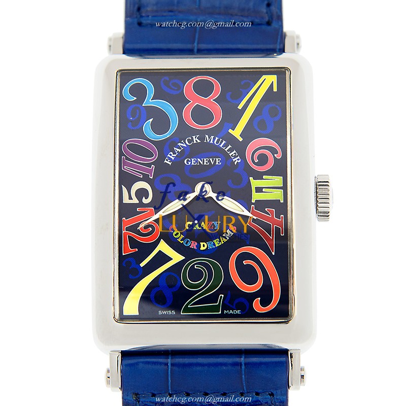 Franck Muller 1200 CH COL DRM AC - BL Ladies Collection - Quartz - Stainless Steel Case - Luxury Replica Watch