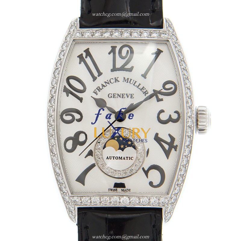 Franck Muller 2850 SC AT FO L D 1R CD 1R AC GENEVE Automatic White Dial Stainless Steel & Diamonds