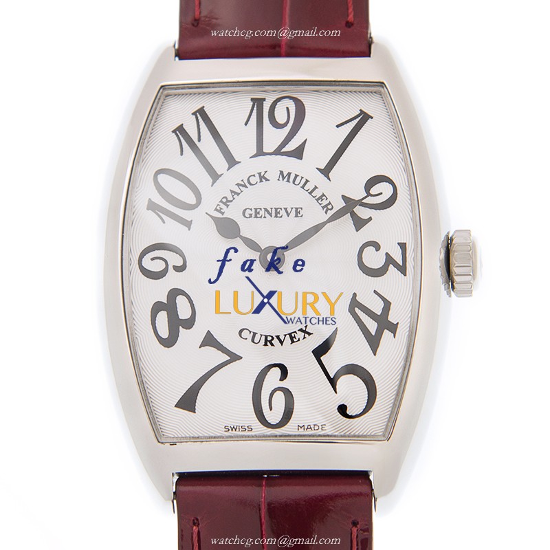 - FRA2852QZACWHITE - Franck Muller Replica Watch - Quartz - Stainless Steel - Silver Dial - Red - Luxury Replica Watch