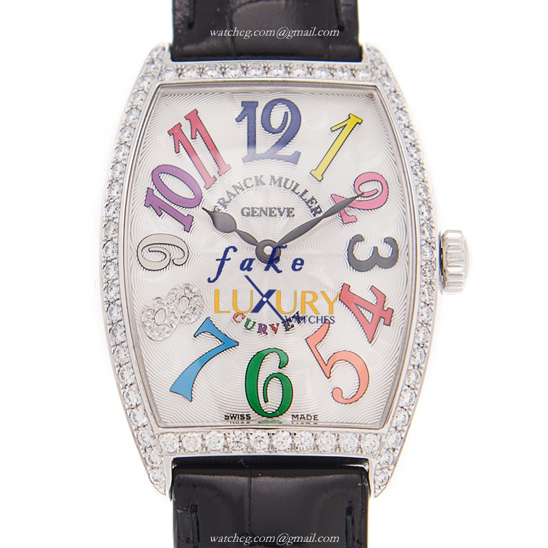 Franck Muller 2852 QZ COL DRM D 1R CD8 AC Cintree Curvex Quartz White Dial Replica Watch - Luxury Replica Watch