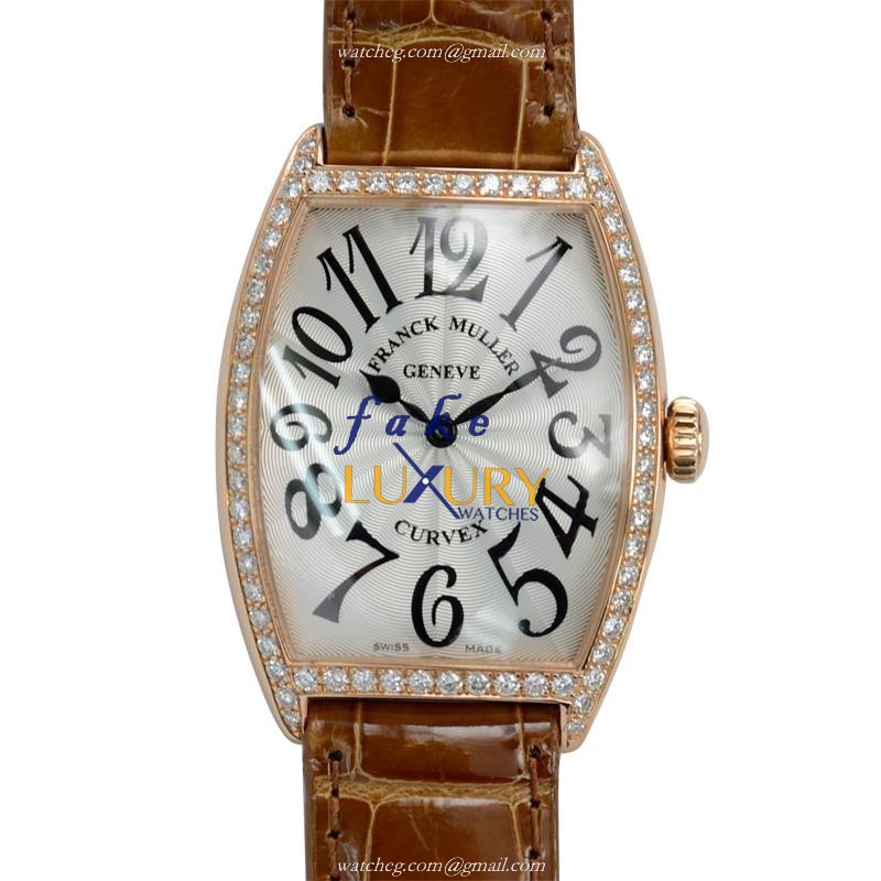 Franck Muller 2852 QZ D 1R 5N Master of Complication Quartz Rose Gold - Silver Dial - Replica Watch - Luxury Replica Watch