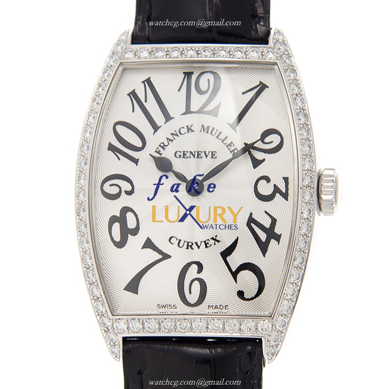 Franck Muller 2852 QZ D 1R AC Replica Watch, Silver Dial, Steel Case, Quartz Movement