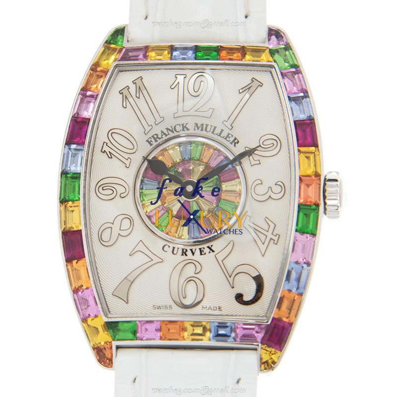 Franck Muller 2852 QZ REL QTR SAI BAG 1P BAG AC | Quartz | Stainless Steel & Diamonds | Multi-Color - Luxury Replica Watch