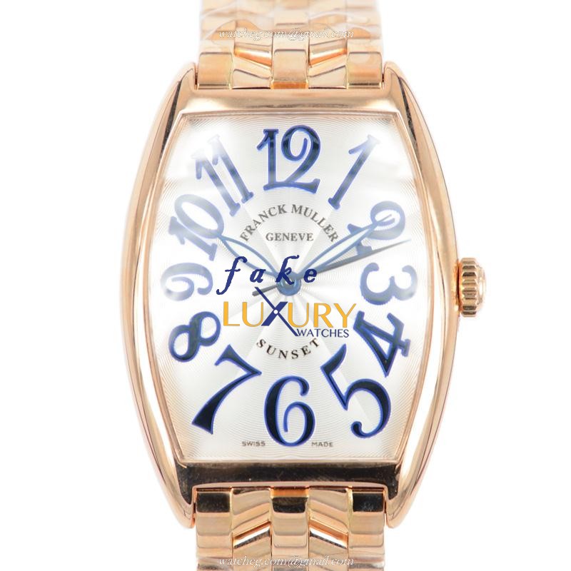 Franck Muller 2852SC SUNSET5N Master Of Complication Auto 18kt Rose Gold Replica Watch - Luxury Replica Watch