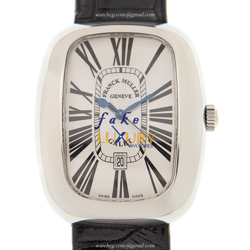 Franck Muller 3000 H SC DT R AC Galet Replica Watch, Automatic Movement, Silver Dial, Steel Case