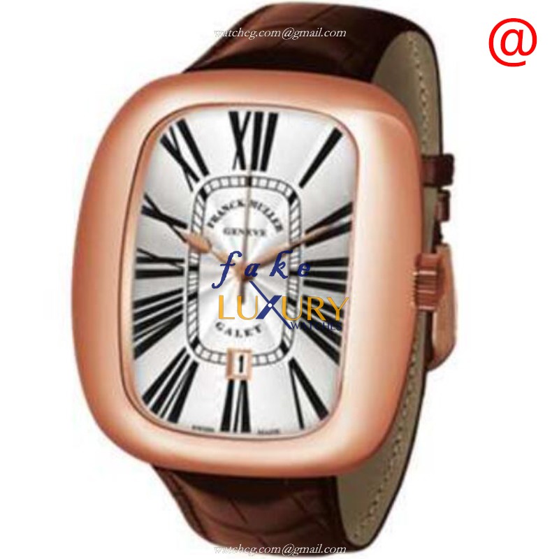 Franck Muller 3002 M QZ BL ROM5N GALET Quartz 18kt Rose Gold Leather Replica Watch