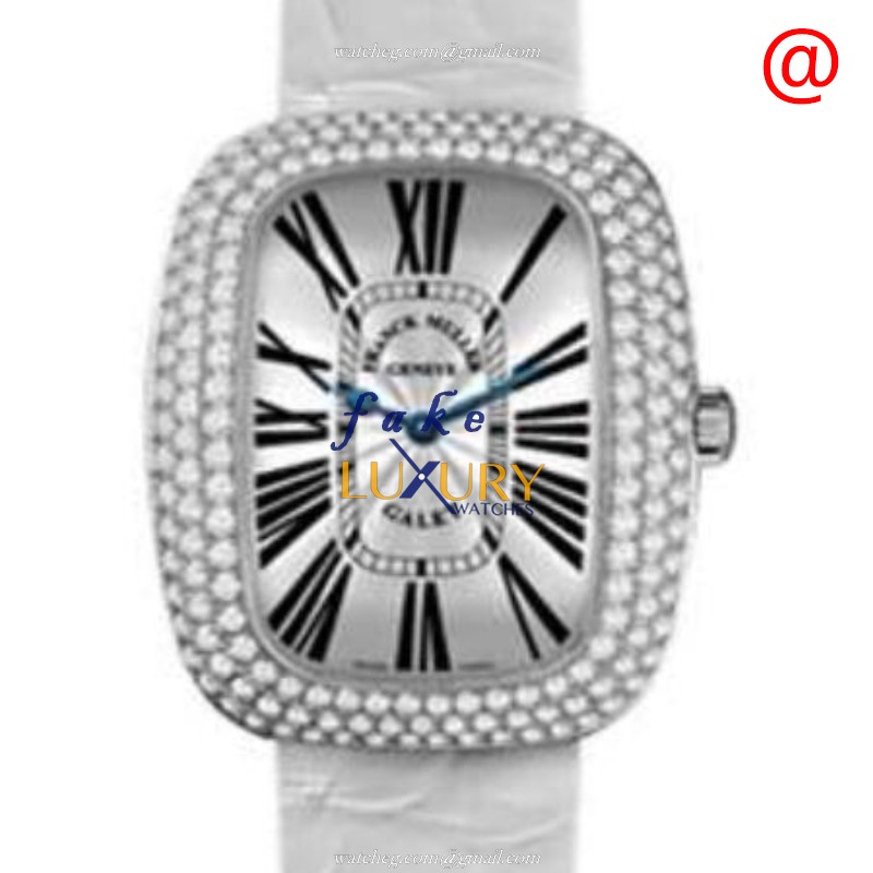 Franck Muller 3002 M QZ D3 R BL ROMAC - Replica Watch - Quartz - Stainless Steel & Diamonds - Luxury Replica Watch